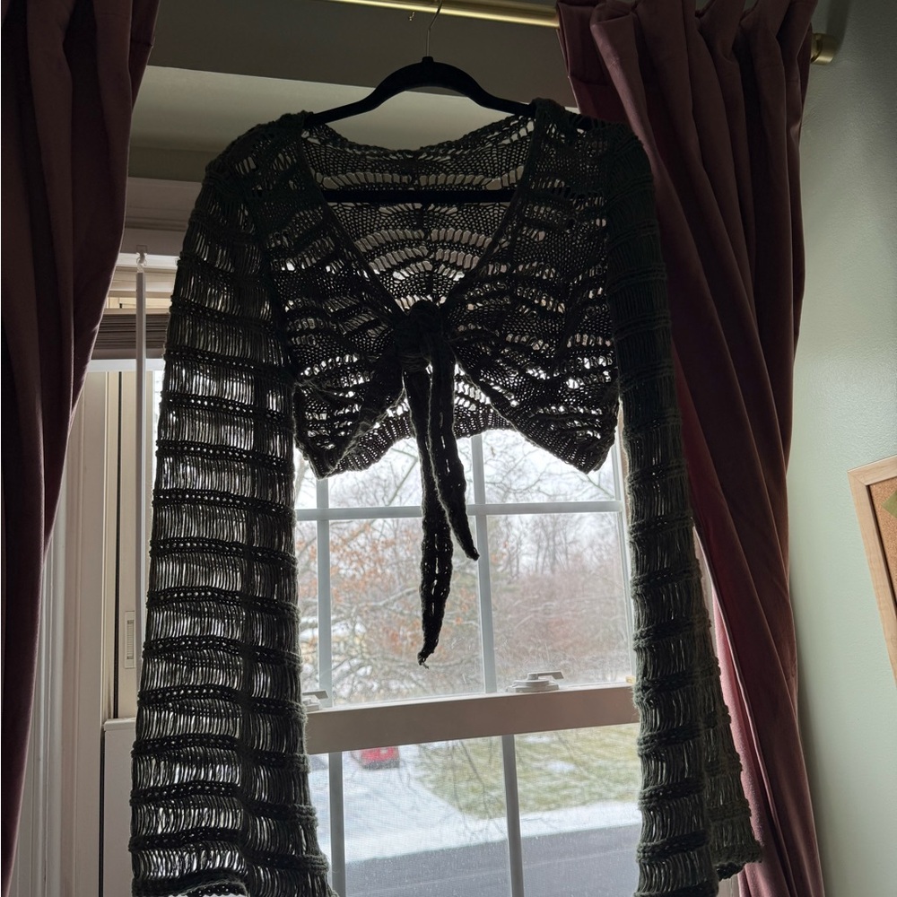 Women's Green Knit Sweater